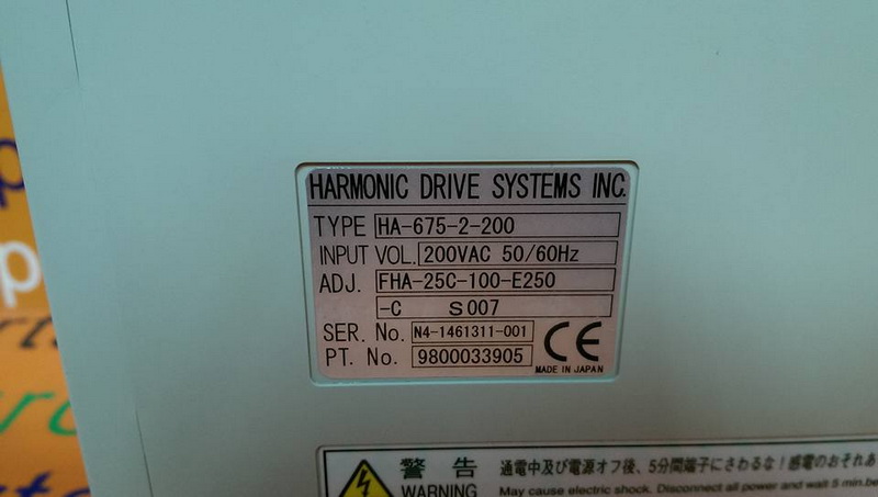 HARMONIC DRIVE SYSTEMS AC SERVO DRIVER HA-675-2-200 - PLC DCS